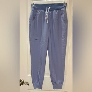 Figs Periwinkle Color Cargo Style Jogger Nurse Pants Technical Collection Size S